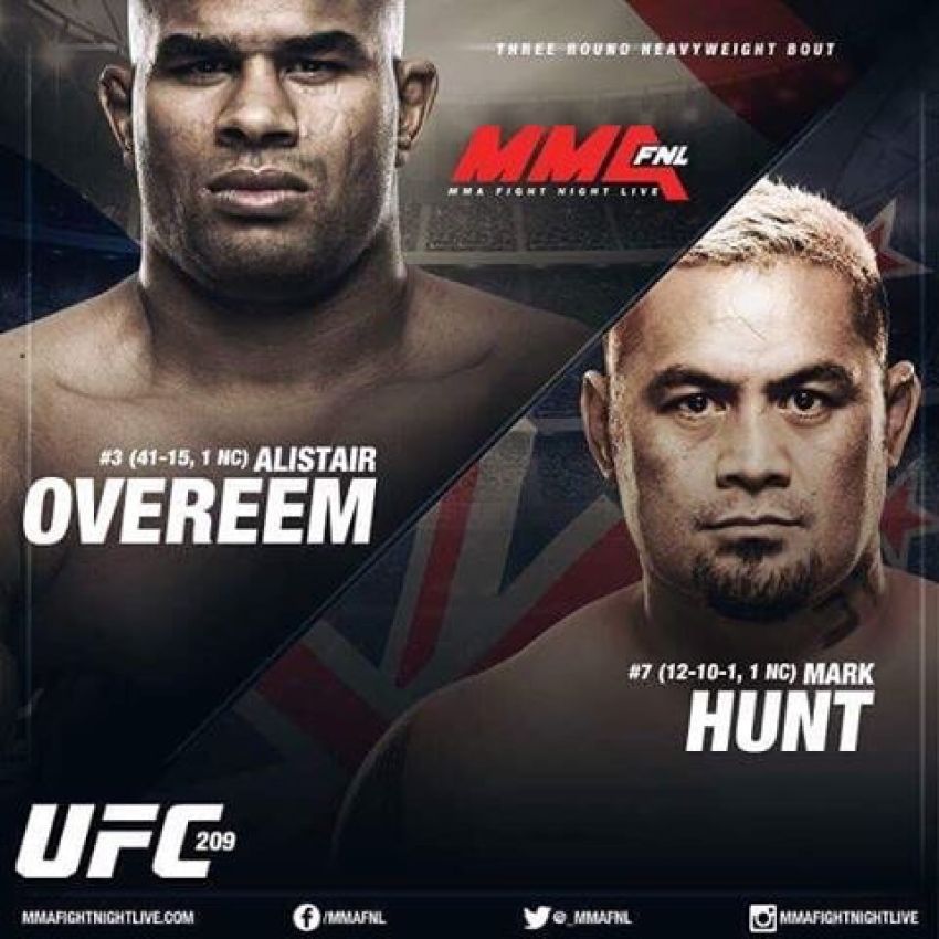 Марк Хант против Алистара Оверима на UFC 209