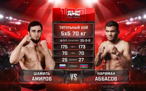 Видео боя Шамиль Амиров – Нариман Аббасов AMC Fight Nights 100