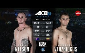 Видео боя Кори Нельсон - Миндаугас Вержбицкас ACB 88