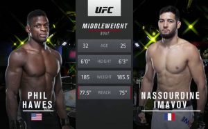Видео боя Фил Хоус - Нассурдин Имавов UFC Fight Night 185