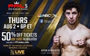 Видео боя Артур Алибулатов - Дэн Спон PFL 5
