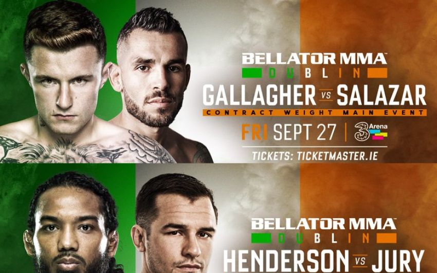 Прямая трансляция Bellator 227 и Bellator Dublin: Бенсон Хендерсон - Майлс Джури, Джеймс Галлахер - Роман Салазар