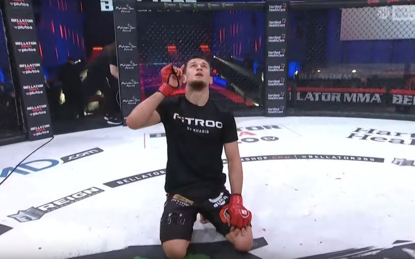 Видео боя Усман Нурмагомедов – Майк Хэмел Bellator 255