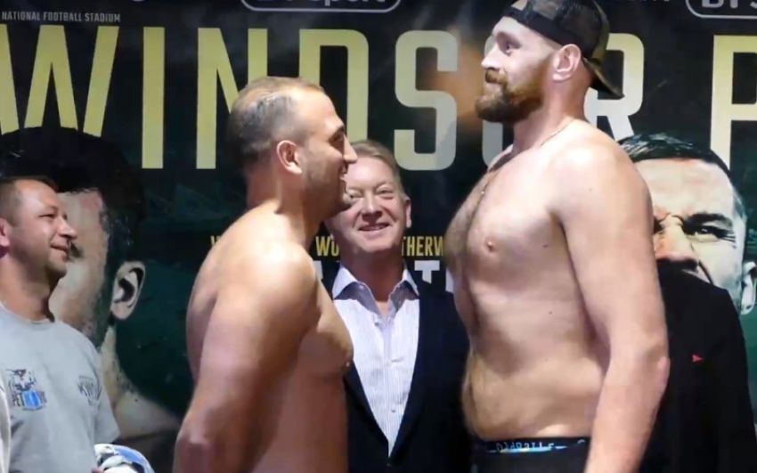 Результаты взвешивания Тайсон Фьюри - Франческо Пьянета