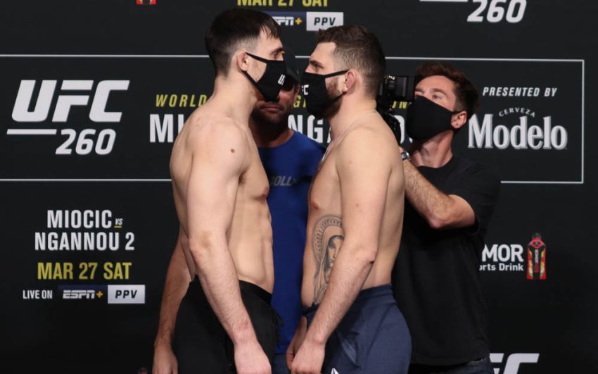 Видео боя Модестас Букаускас - Михал Олексийчук UFC 260