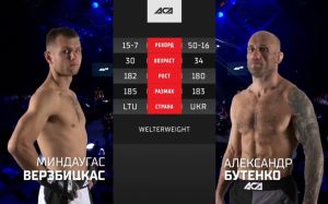 Видео боя Миндагас Вержбицкас – Александр Бутенко АСА 128