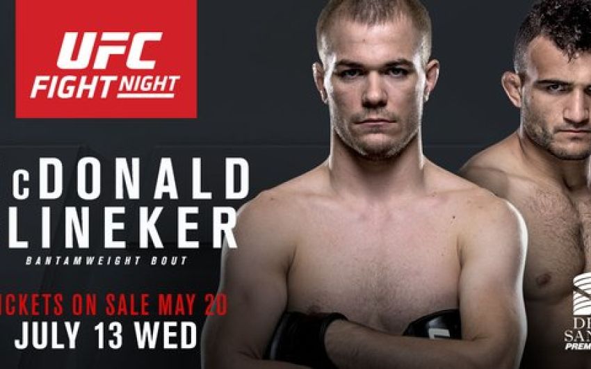 Прямая трансляция UFC Fight Night 91. Майкл Макдональд - Джон Линекер