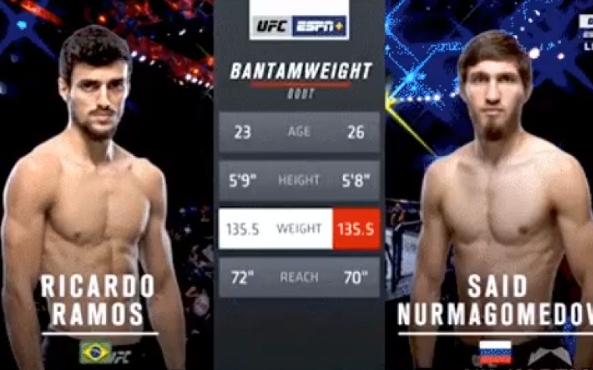 Видео боя Рикардо Рамос - Саид Нурмагомедов UFC Fight Night 144