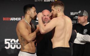 Видео боя Эдмен Шахбазян - Брэд Таварес UFC 244