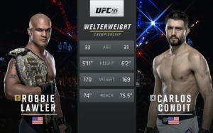 Видео боя Робби Лоулер - Карлос Кондит UFC 195