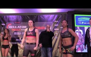 Видео процедуры взвешивания Bellator 173