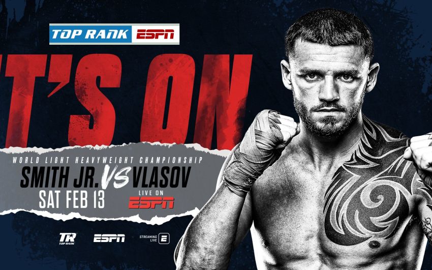 Официально: Джо Смит подерется с Максимом Власовым за вакантный пояс WBO в полутяжелом весе 13 февраля