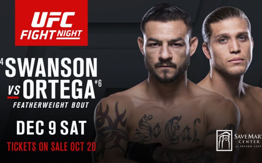 Прямая трансляция UFC Fight Night 123