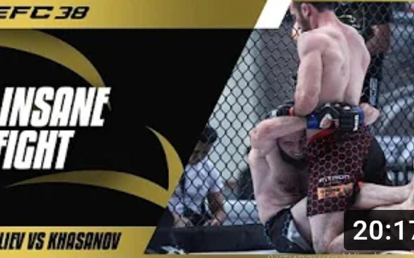 Видео боя Алихон Хасанов - Исляр Алиев EFC 38
