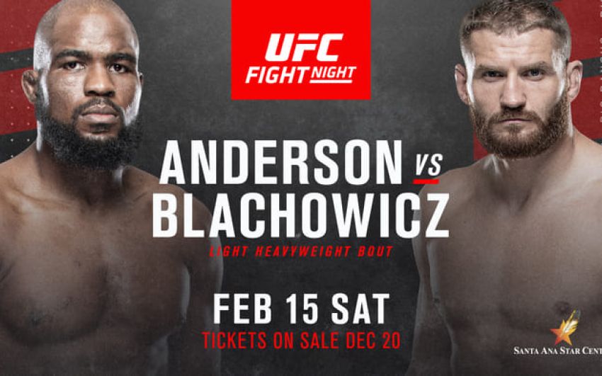Ставки на UFC Fight Night 167: Коэффициенты букмекеров на турнир Кори Андерсон - Ян Блахович 2