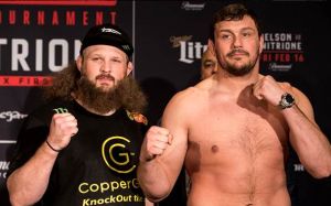Видео процедуры взвешивания перед турниром Bellator 194