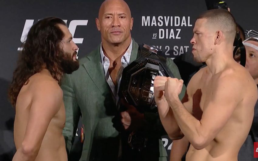 Церемония взвешивания перед турниром UFC 244: Хорхе Масвидаль - Нейт Диас