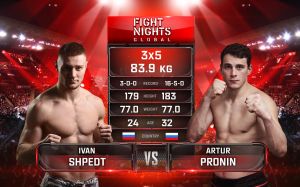 Видео боя Артур Пронин - Иван Шпедт Fight Nights Global-GFC
