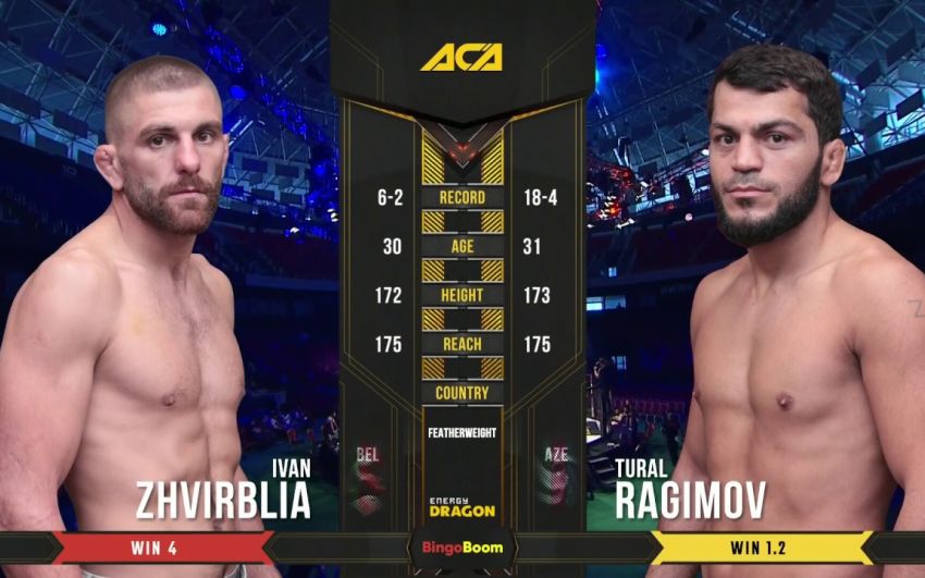 Видео боя Иван Жвирбля - Турал Рагимов на ACA 98 - Fight Day