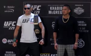 Битва взглядов участников турнира UFC 229: Хабиб Нурмагомедов - Конор МакГрегор