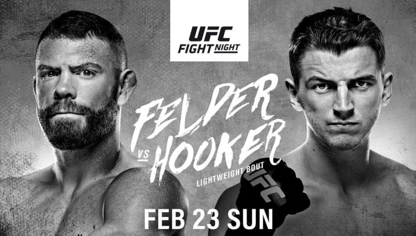 Файткард турнира UFC Fight Night 168: Пол Фелдер - Дэн Хукер