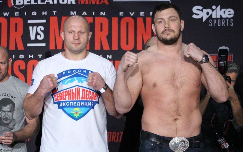 Взвешивание Федор Емельяненко - Мэтт Митрион Bellator 180
