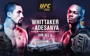 Файткард турнира UFC 243: Роберт Уиттакер - Исраэль Адесанья