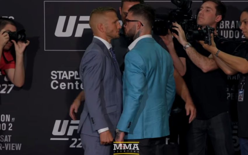 Битва взглядов участников турнира UFC 227: Диллашоу - Гарбрандт