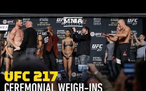 Видео взвешивания к турниру UFC 217