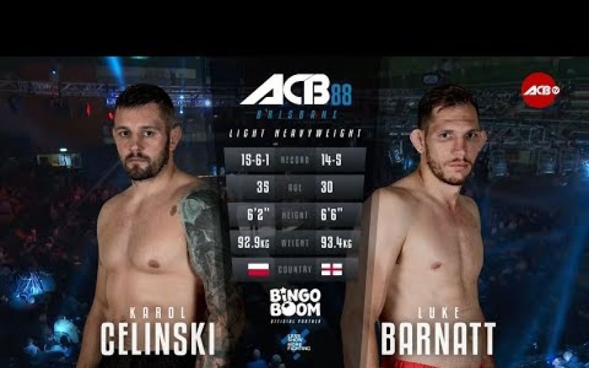 Видео боя Люк Барнатт - Карол Силенски ACB 88