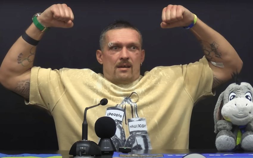 Александр Усик обратился к болельщикам после победы над Фьюри
