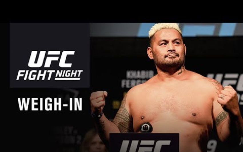 Церемония взвешивания перед UFC Fight Night 110