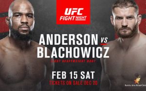 Ставки на UFC Fight Night 167: Коэффициенты букмекеров на турнир Кори Андерсон - Ян Блахович 2