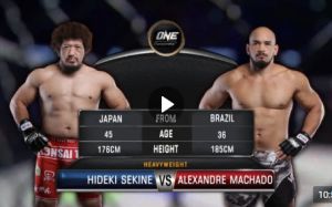 Видео боя Александре Мачадо - Хидеки Секине One Championship: Conquest of Champions