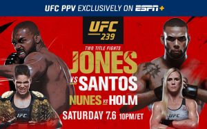 UFC 239: Джон Джонс - Тиаго Сантос. Смотреть онлайн прямой эфир 