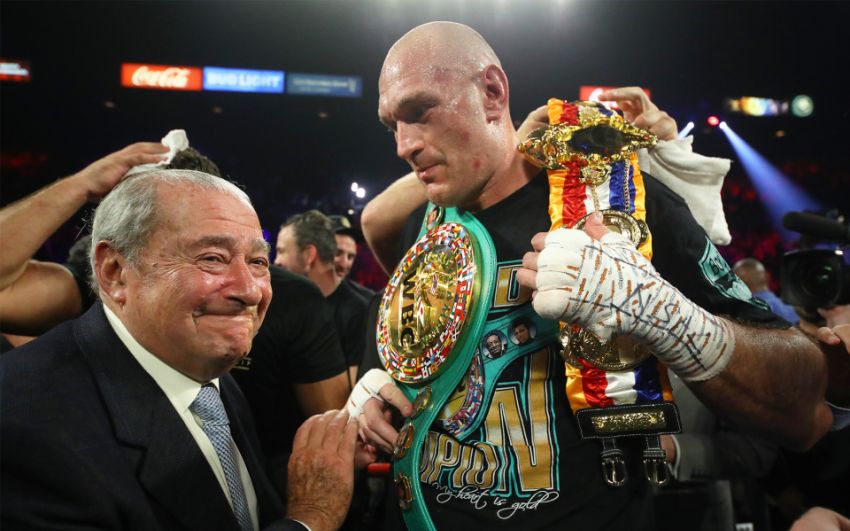 Боб Арум уверен, что WBC сделает Фьюри "франчайзинговым" чемпионом, если Уайт будет требовать обязательной защиты