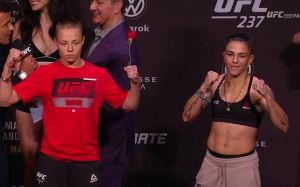 Видео боя Роуз Намаюнас - Джессика Андраде UFC 237