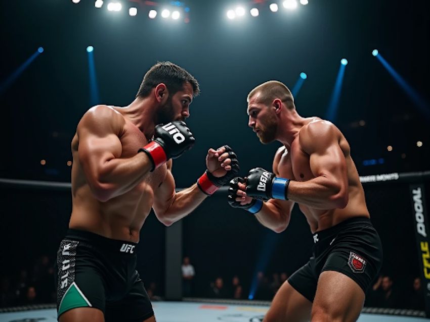 Статистика ударной активности в титульных боях UFC
