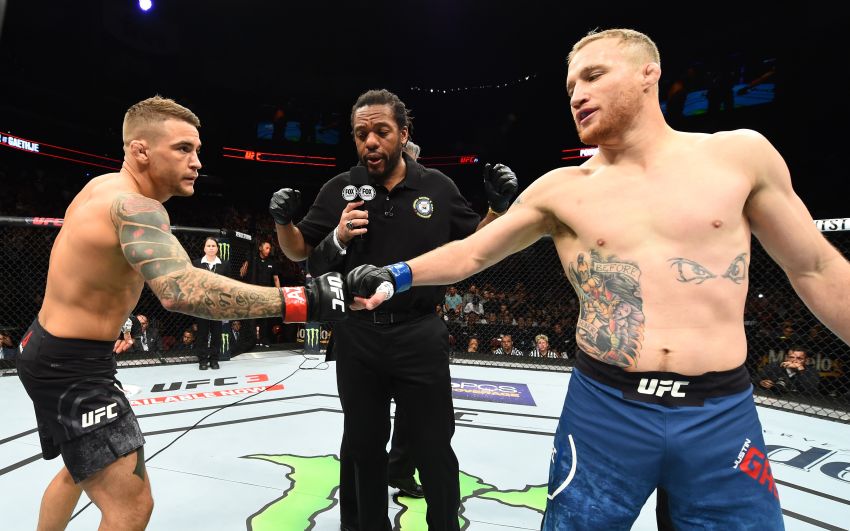 Реванш Дастина Порье и Джастина Гэтжи возглавит турнир UFC 291