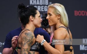 Видео боя Яна Куницкая - Лина Лансберг UFC 229
