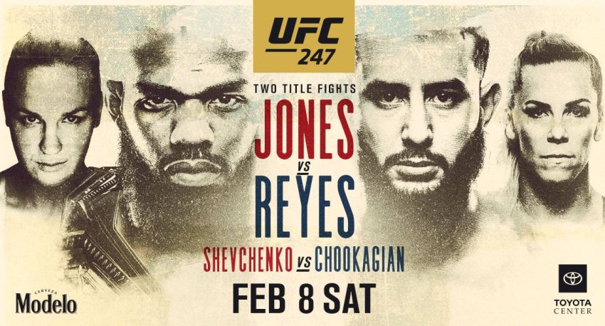 Файткард турнира UFC 247: Джон Джонс - Доминик Рейес, Валентина Шевченко - Кэтлин Чукагян