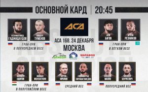 Видео боя Маркос Родригез – Глеб Хабибуллин ACA 168