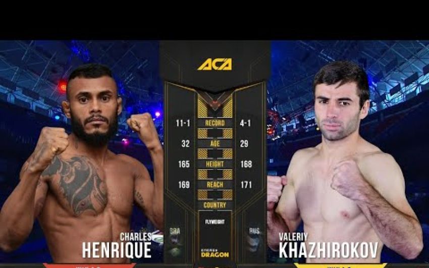 Видео боя Валерий Хажироков - Чарльз Энрике на ACA 98 - Fight Day