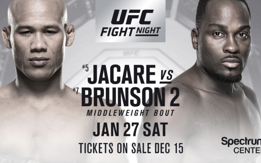 Прямая трансляция UFC on Fox 27: Жакаре - Брансон 2