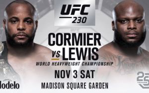 Файткард турнира UFC 230: Даниэль Кормье - Деррик Льюис