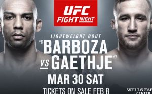 Файткард турнира UFC on ESPN 2: Эдсон Барбоза - Джастин Гэтжи