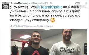 Руслан Магомедов рад, что Хабиб не выступает в тяжелом весе