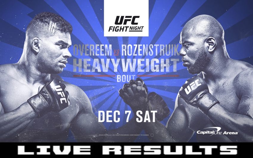 Результаты турнира UFC on ESPN 7: Алистар Оверим - Жаирзиньо Розенштруйк