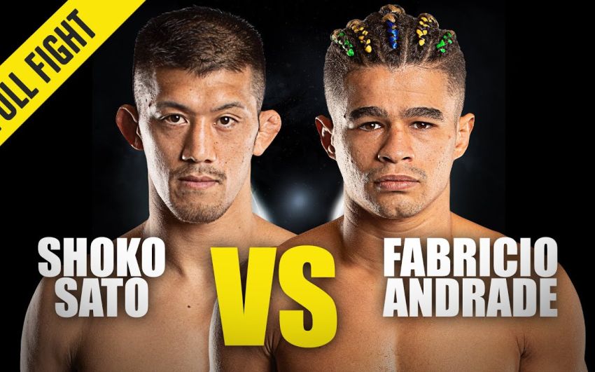Видео боя Шоко Сато – Фабрисио Андраде ONE Championship: Unbreakable 3