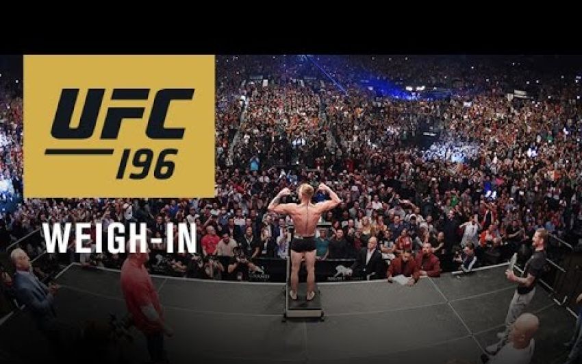 Взвешивание UFC 196 (прямая трансляция)